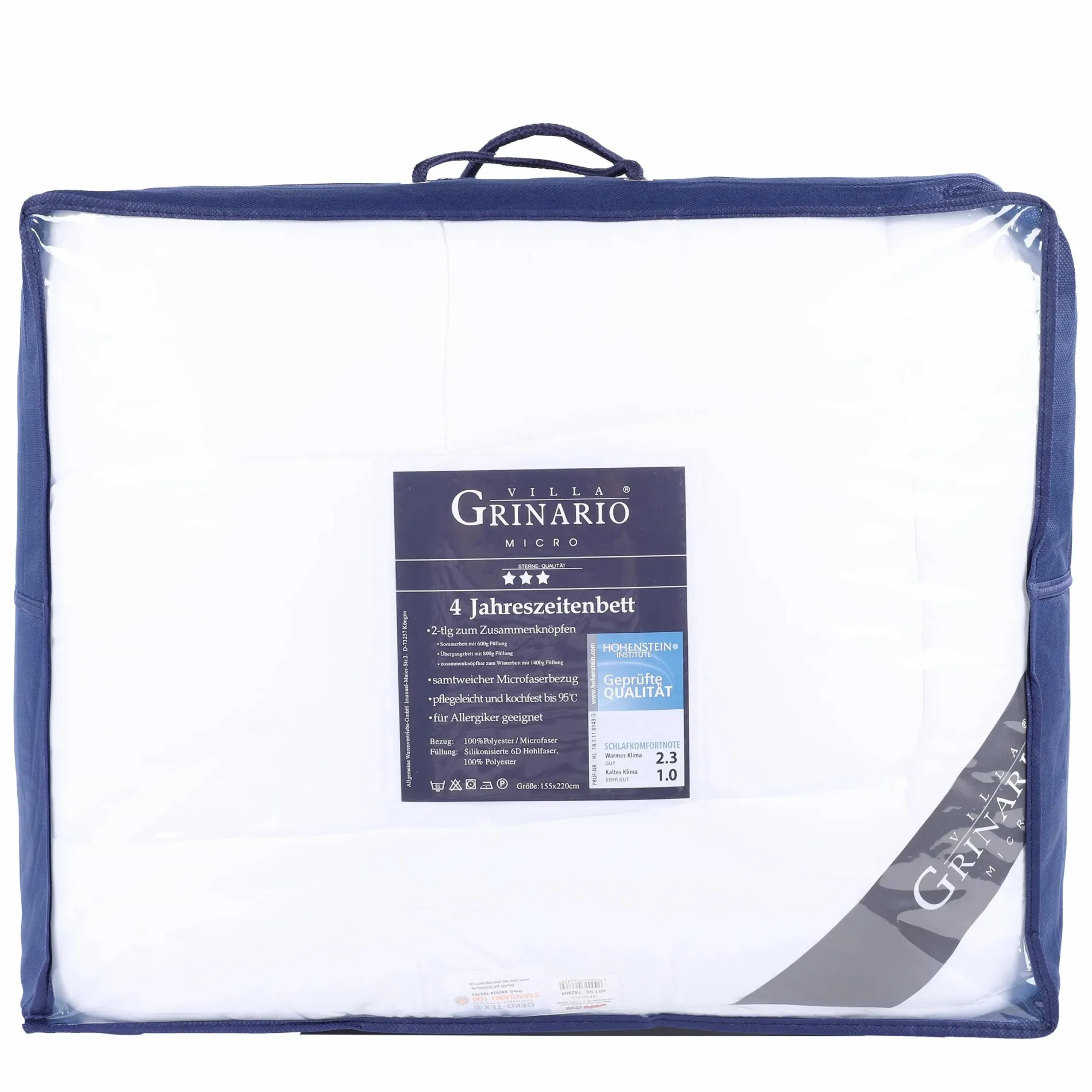 4 Jahreszeiten Einziehdecke 155x220cm