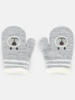 Baby Handschuhe mit Bärenprint