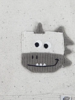 Baby Jungen 3er Set, bestehend aus Pulli, Hose und Lätzchen