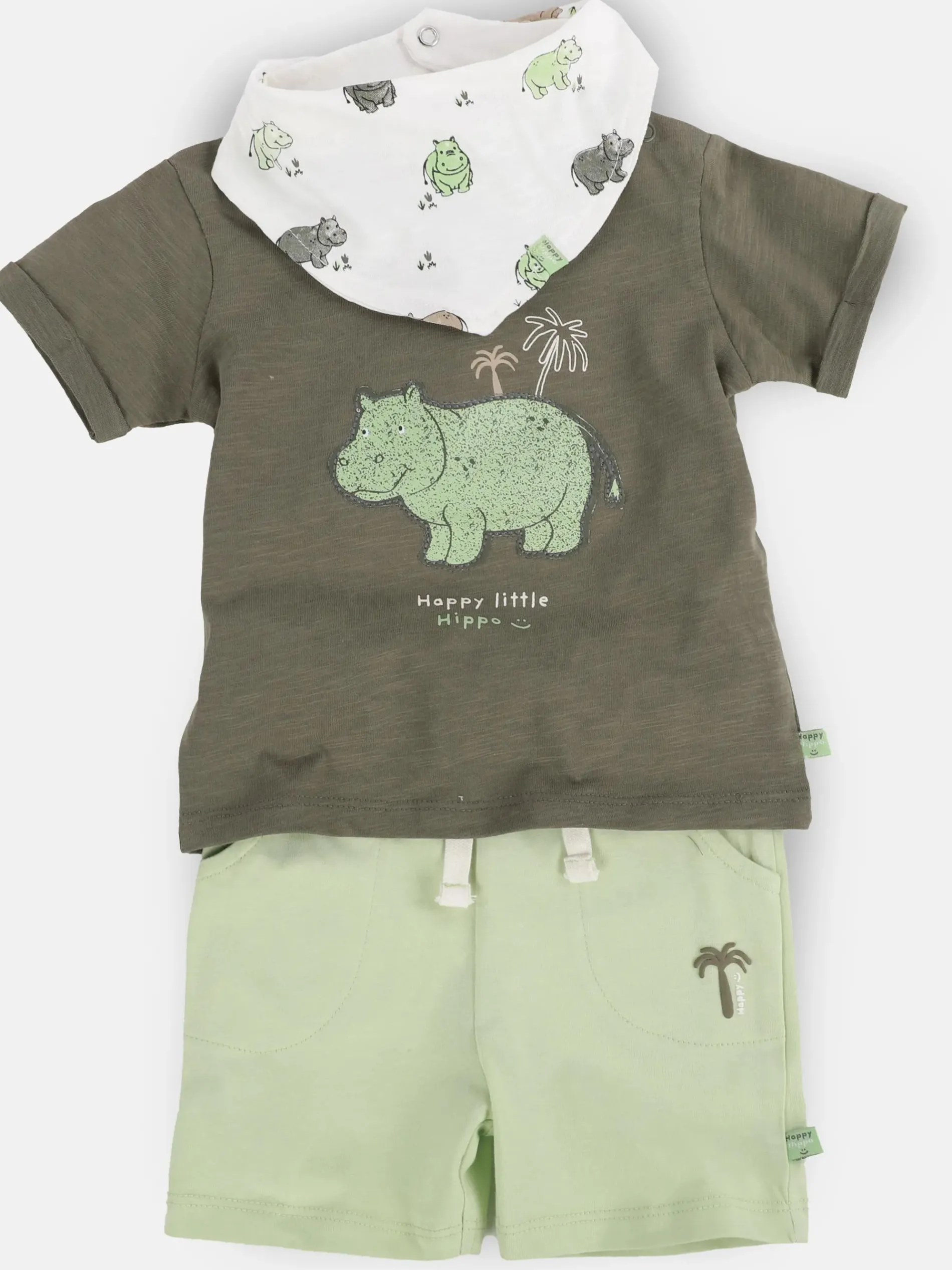 Baby Jungen 3er Set mit Hippo