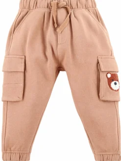 Baby Jungen Hose mit Bären-Applikation