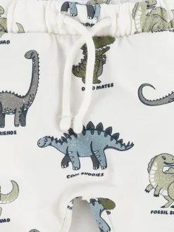 Baby Jungen Hosen im 2er Pack, eine in uni und die andere gemustert