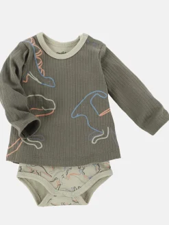 Baby Jungen Longsleeve mit angesetztem Body