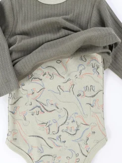 Baby Jungen Longsleeve mit angesetztem Body