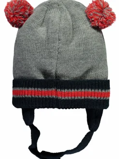 Baby Jungen Mütze mit Pompoms als Öhrchen