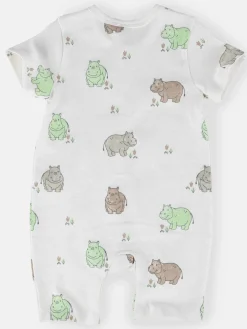 Baby Jungen Strampler mit Nielpferd