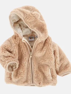 Baby Kuscheljacke mit Kapuze und angesetzten Öhrchen