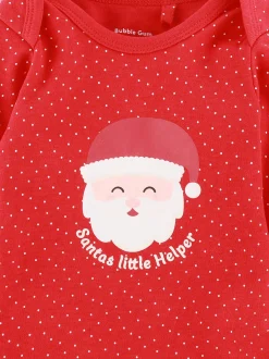 Baby Langarmbody mit Weihnachtsmotiv