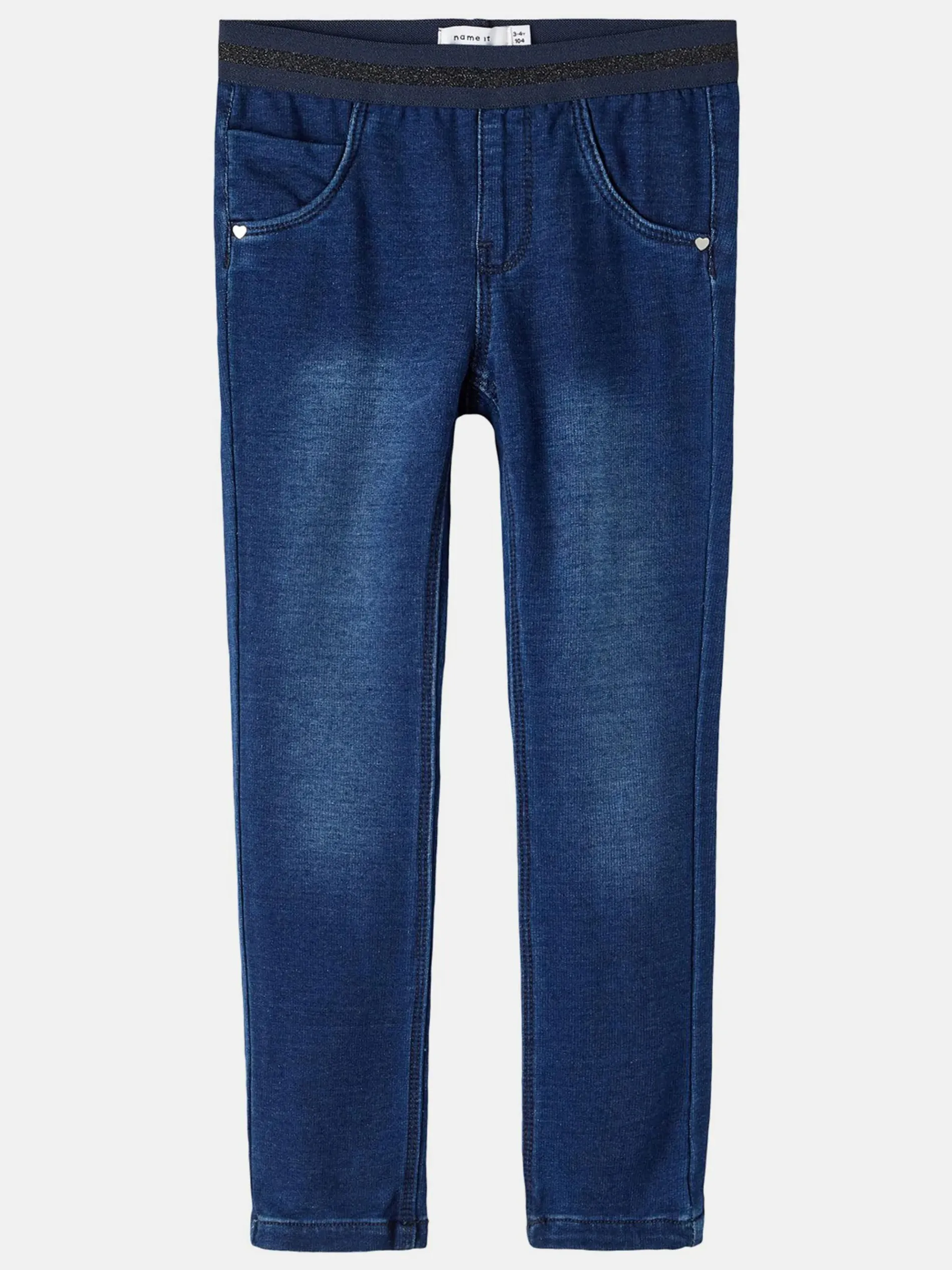 Baby Leggings mit Glitzerbund