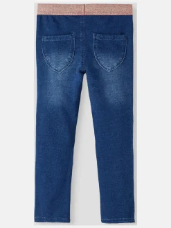 Baby Leggings mit Glitzerbund