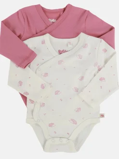 Baby Mädchen Wickelbody im 2er Pack