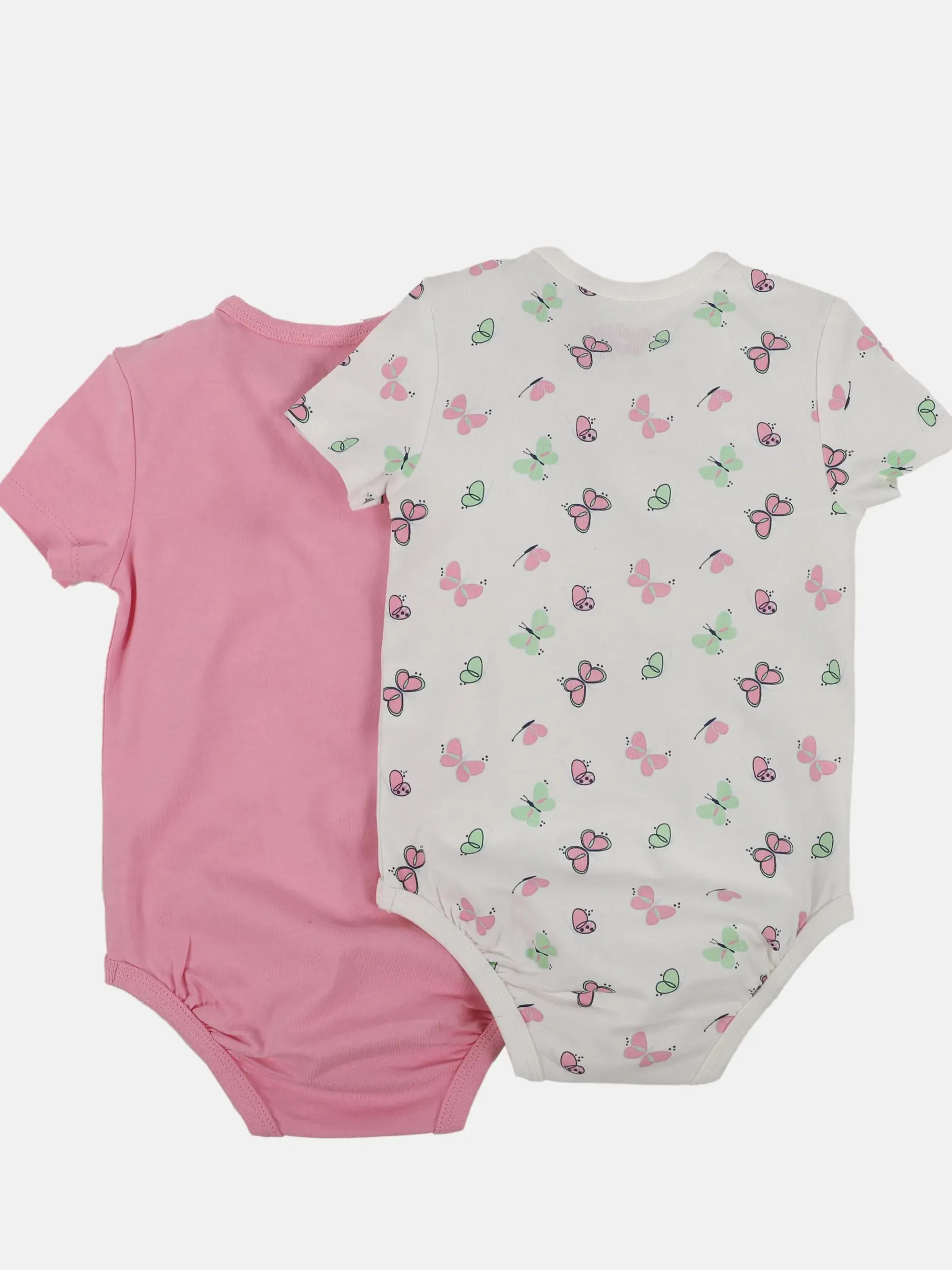Baby Mädchen Bodies im 2er Pack mit Schmetterlingen