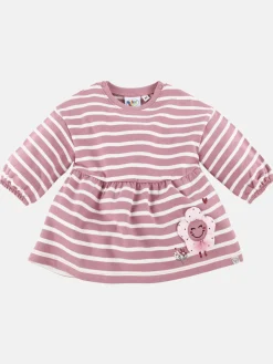 Baby Mädchen Kleidchen mit Streifen und Blume