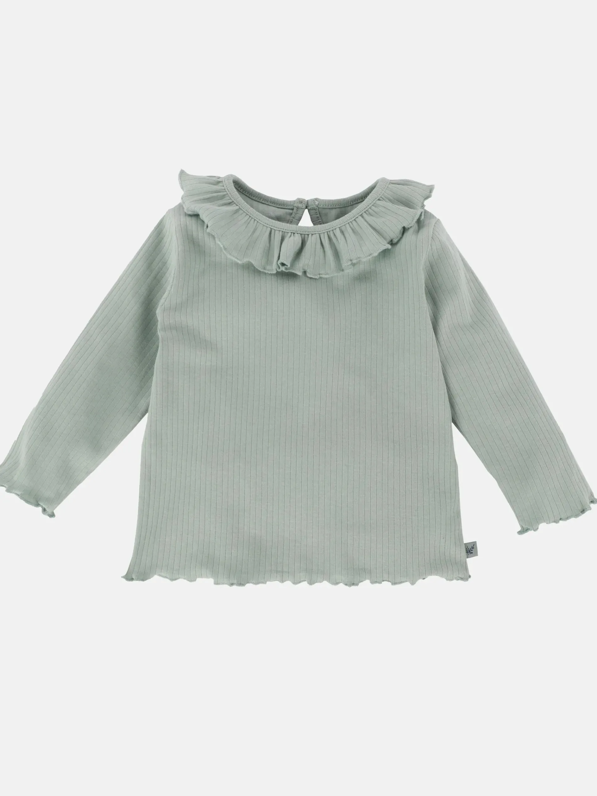 Baby Mädchen Langarmshirt mit Rüschenkragen