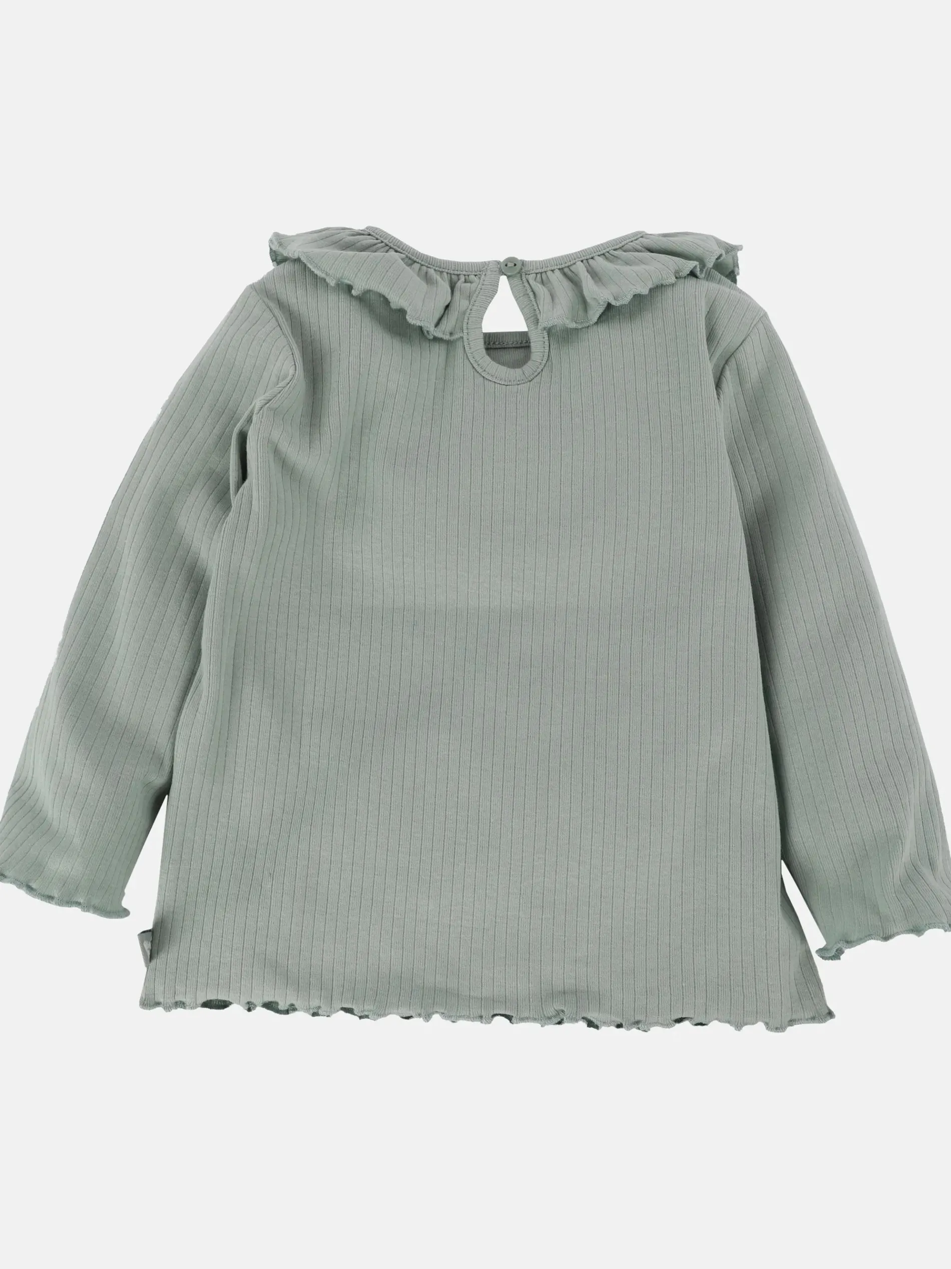 Baby Mädchen Langarmshirt mit Rüschenkragen