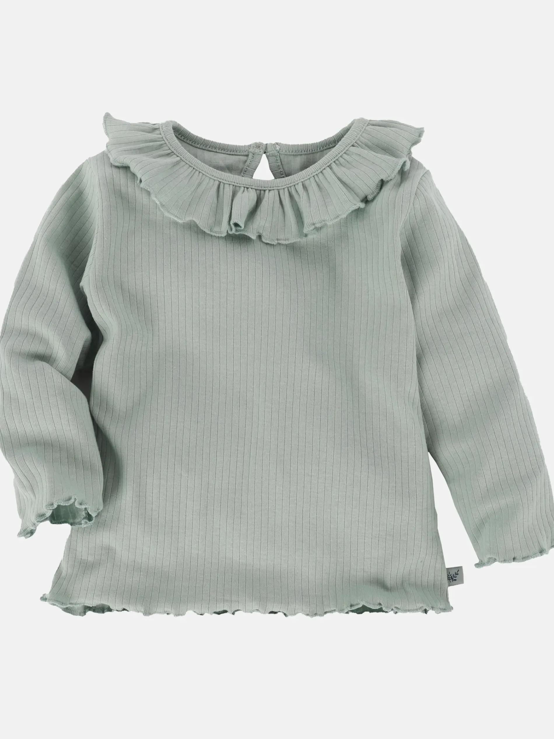 Baby Mädchen Langarmshirt mit Rüschenkragen