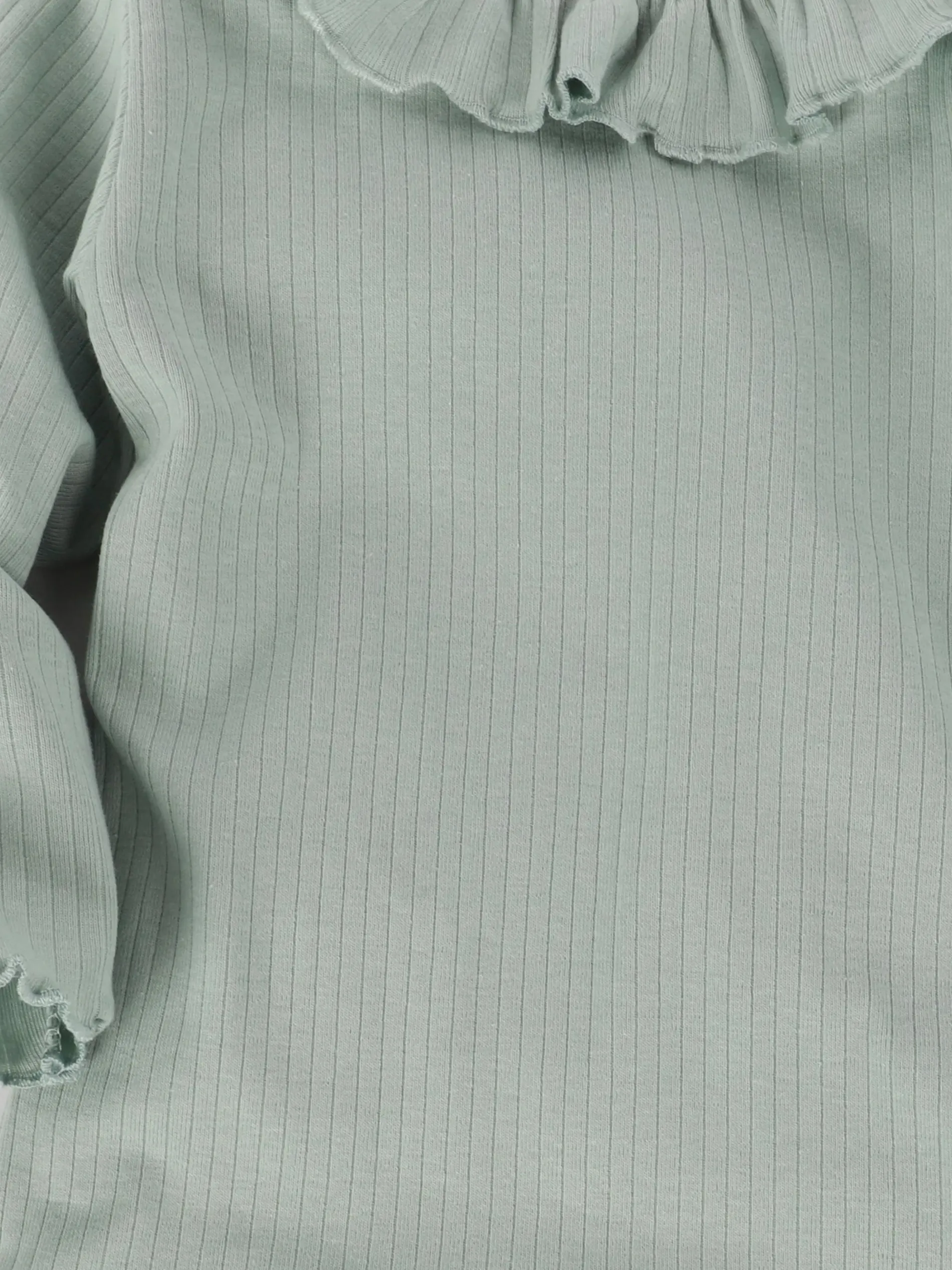 Baby Mädchen Langarmshirt mit Rüschenkragen