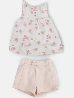 Baby Mädchen Set,2tlg., best. aus Top und Hose