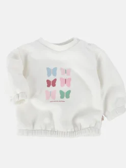 Baby Mädchen Sweatshirt mit Schmetterlingsmotiv