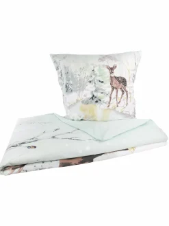 Biber Bettwäsche mit Wintermotiv, 135x200cm