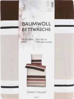 Biber Bettwäsche, 155x220cm