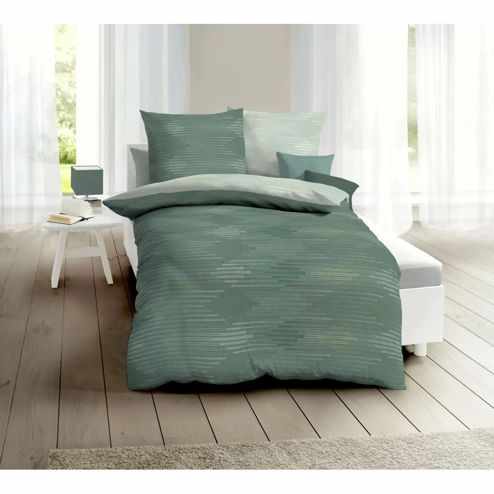 Biberbettwäsche Ikat, 135x200cm