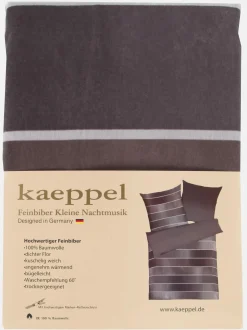 Biberbettwäsche im Streifendessin 155x220cm