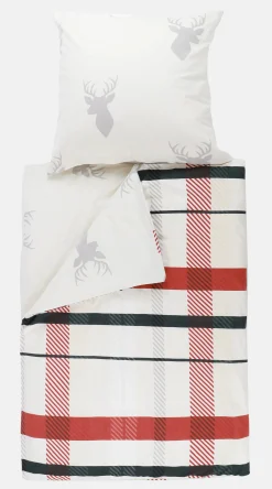 Biberbettwäsche mit Hirschmotiv 135/200cm