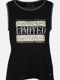 Damen Achseltop mit auffälligem Frontprint