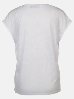 Damen Ausbrenner Shirt mit Frontprint