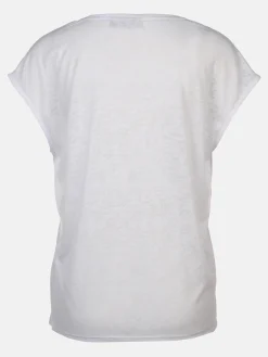 Damen Ausbrenner Shirt mit Frontprint