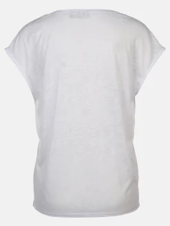 Damen Ausbrenner Shirt mit Frontprint