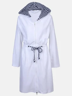 Damen Bademantel mit Kapuze