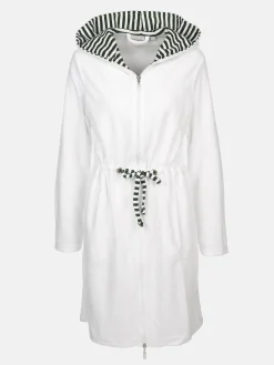 Damen Bademantel mit Kapuze
