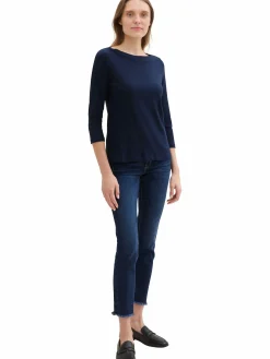 Damen Basic Shirt mit 3/4 Arm
