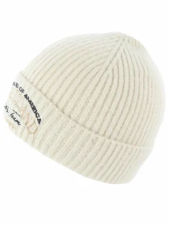Damen Beanie in Rippoptik
