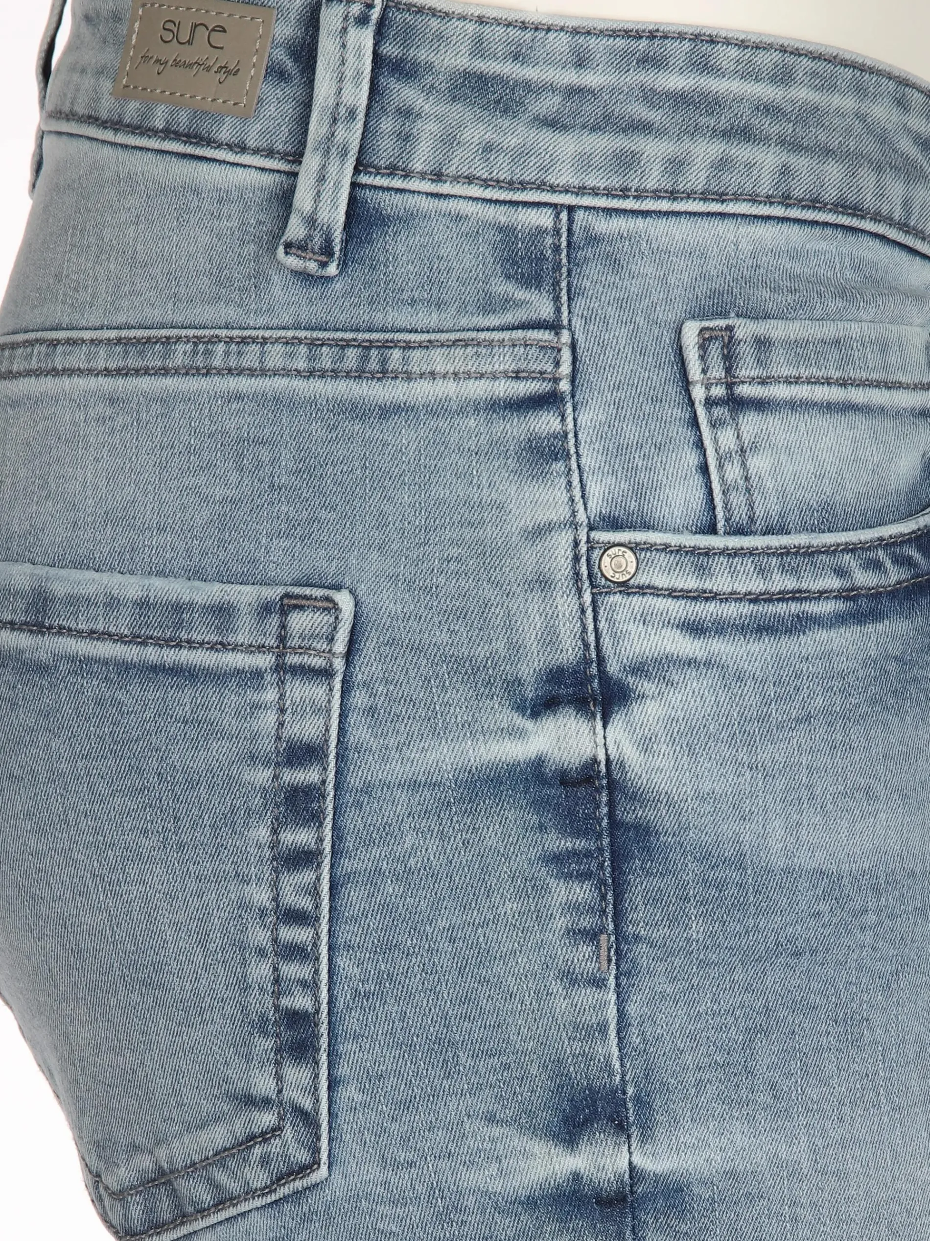 Damen Bermuda Jeanshose