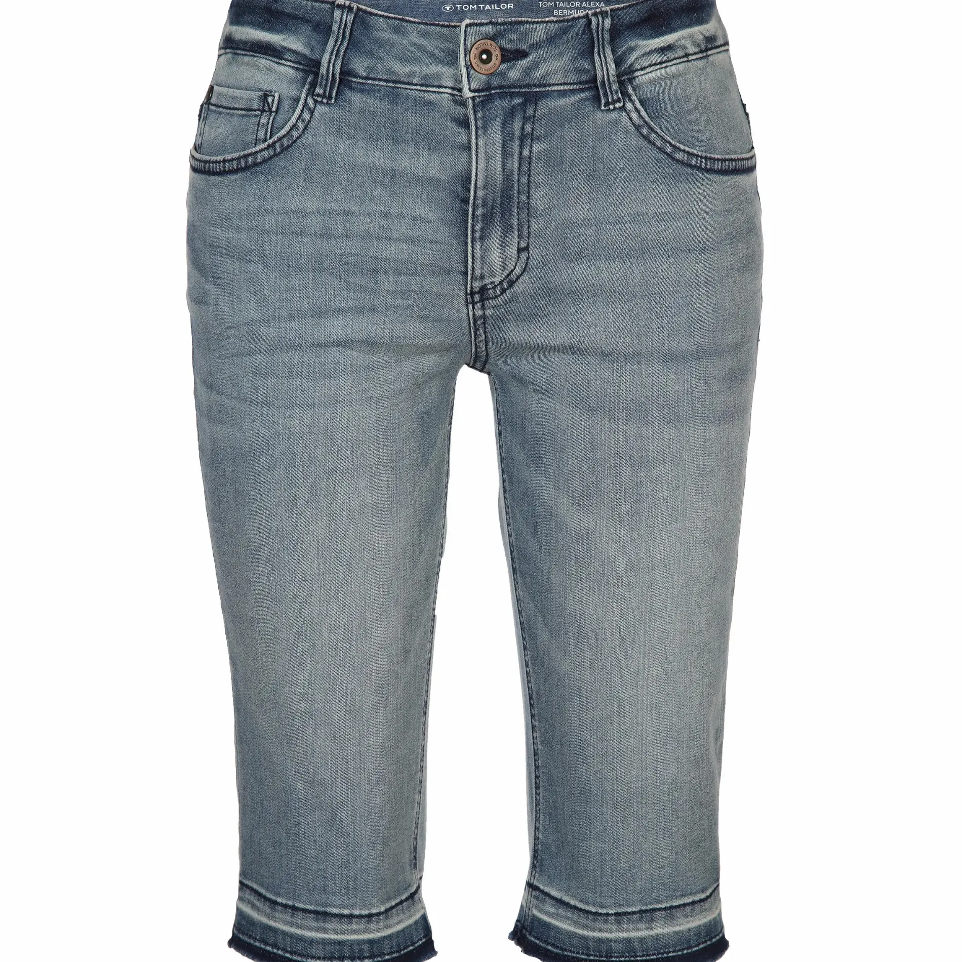 Damen Bermuda mit Saumkante