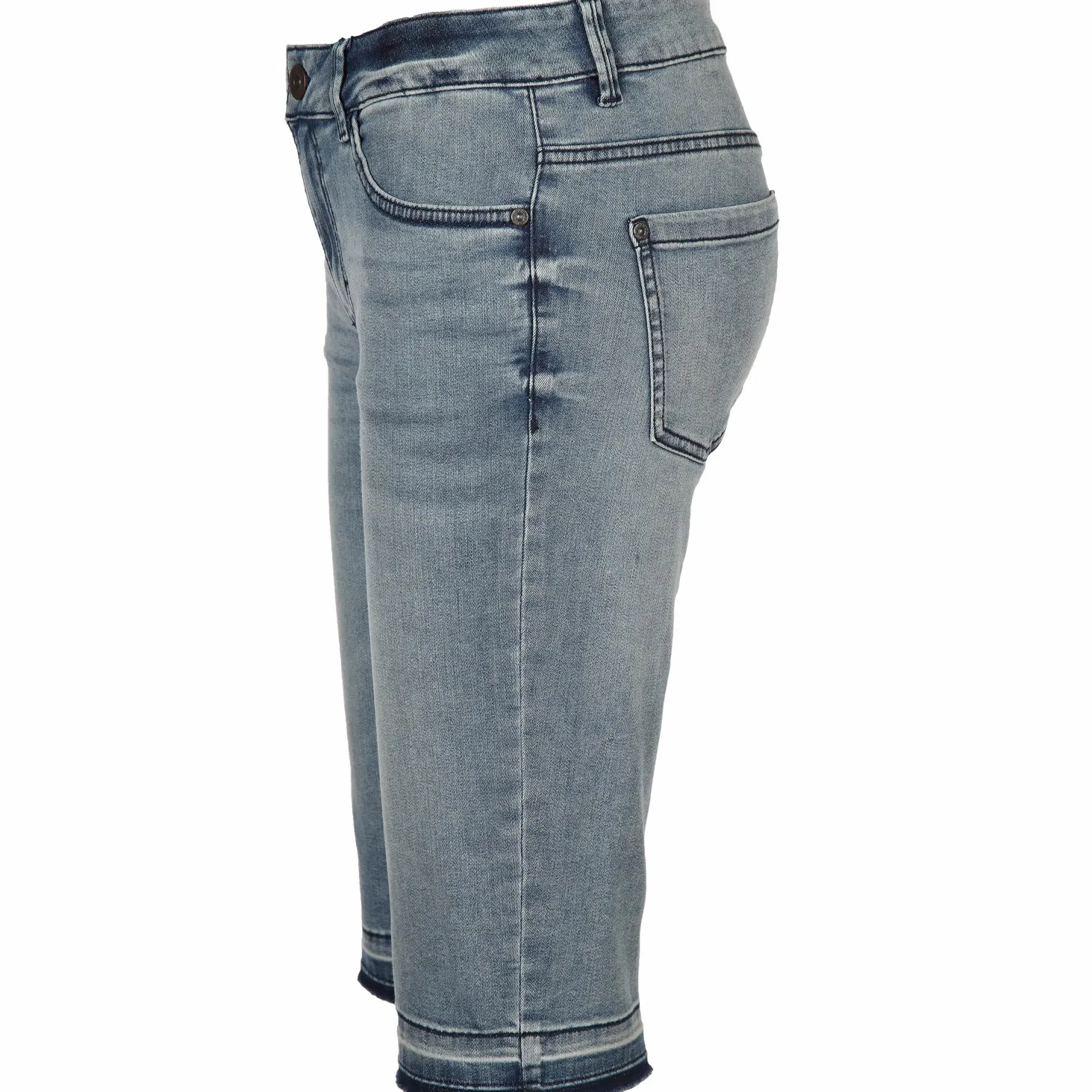 Damen Bermuda mit Saumkante