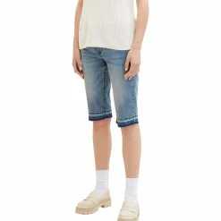 Damen Bermuda mit Saumkante