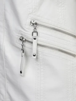 Damen Bikerjacke in Kunstleder