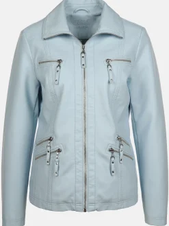 Damen Bikerjacke in Kunstleder