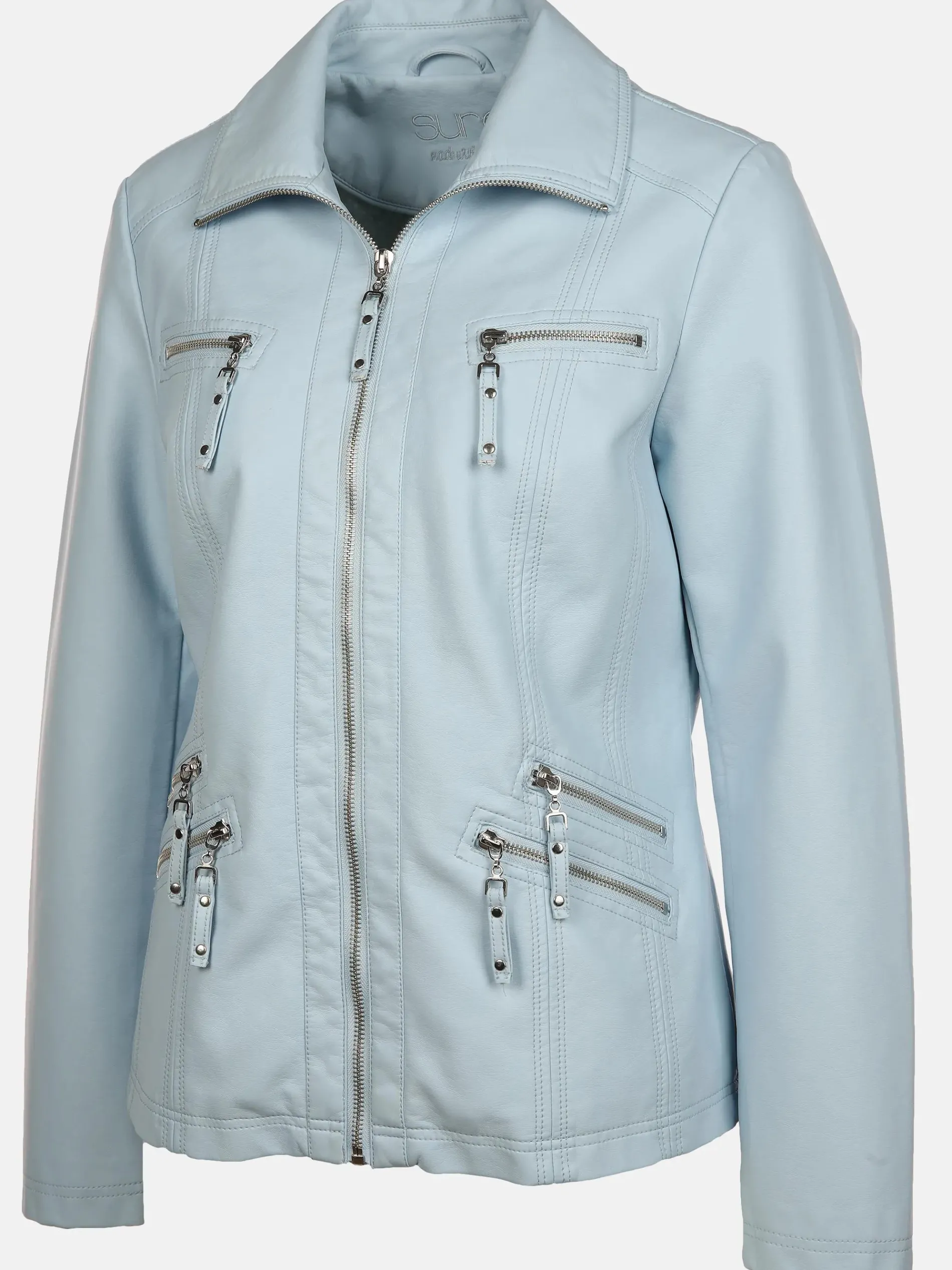 Damen Bikerjacke in Kunstleder