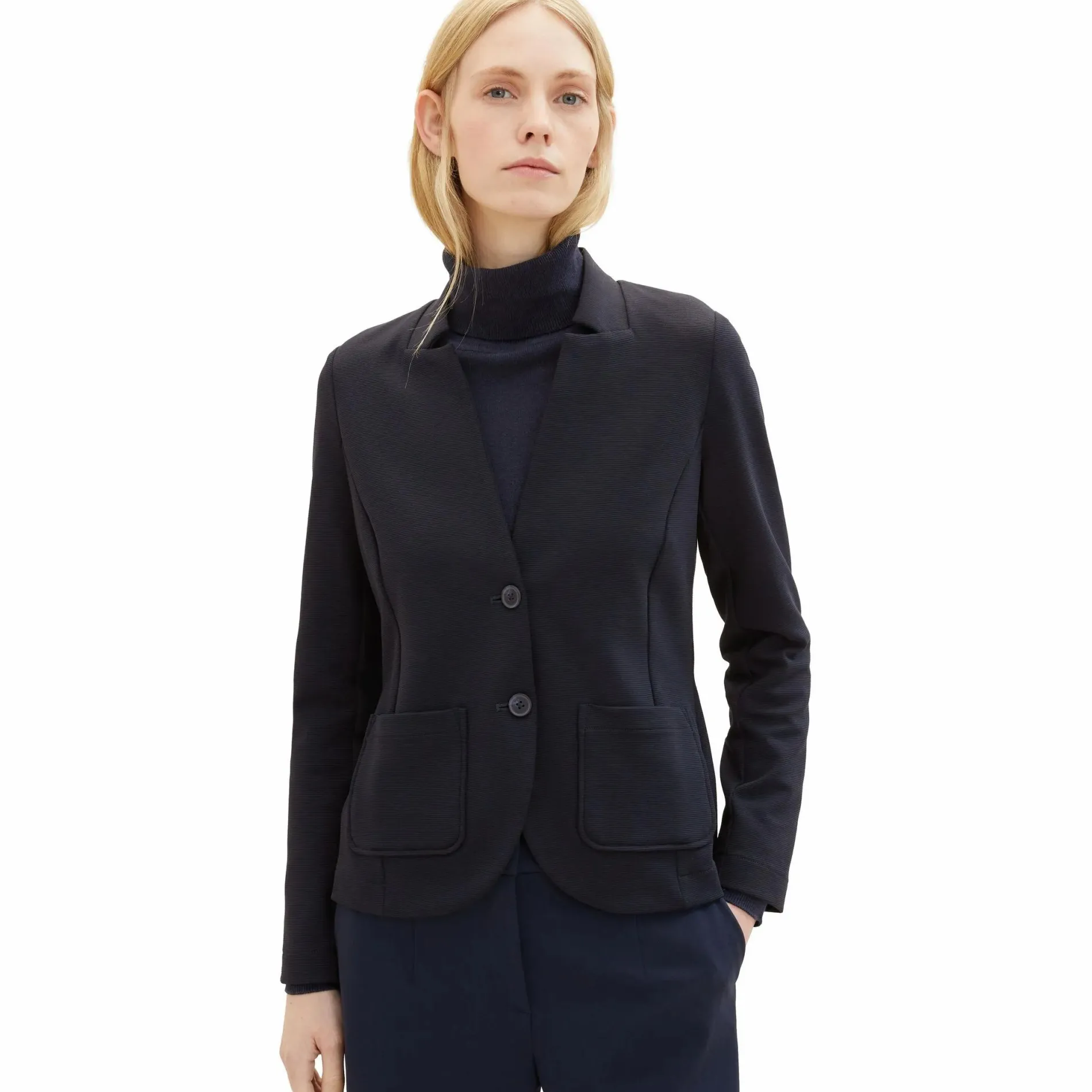 Damen Blazer in Ottoman Ripp