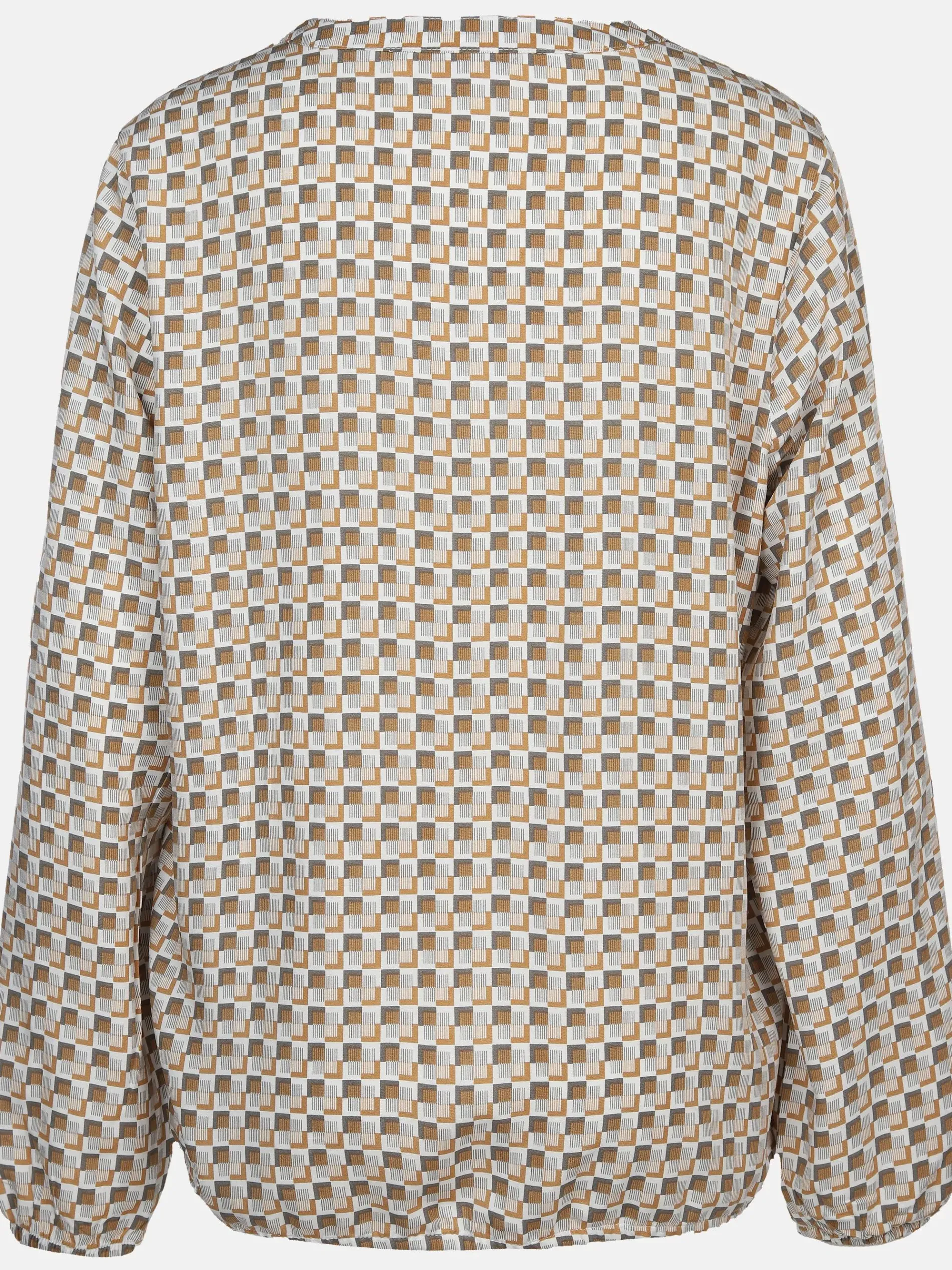 Damen Blouson-Bluse mit Alloverprint