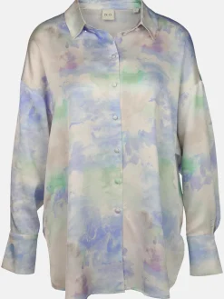 Damen Bluse in Aquarell-Optik