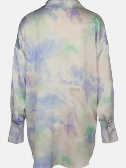 Damen Bluse in Aquarell-Optik