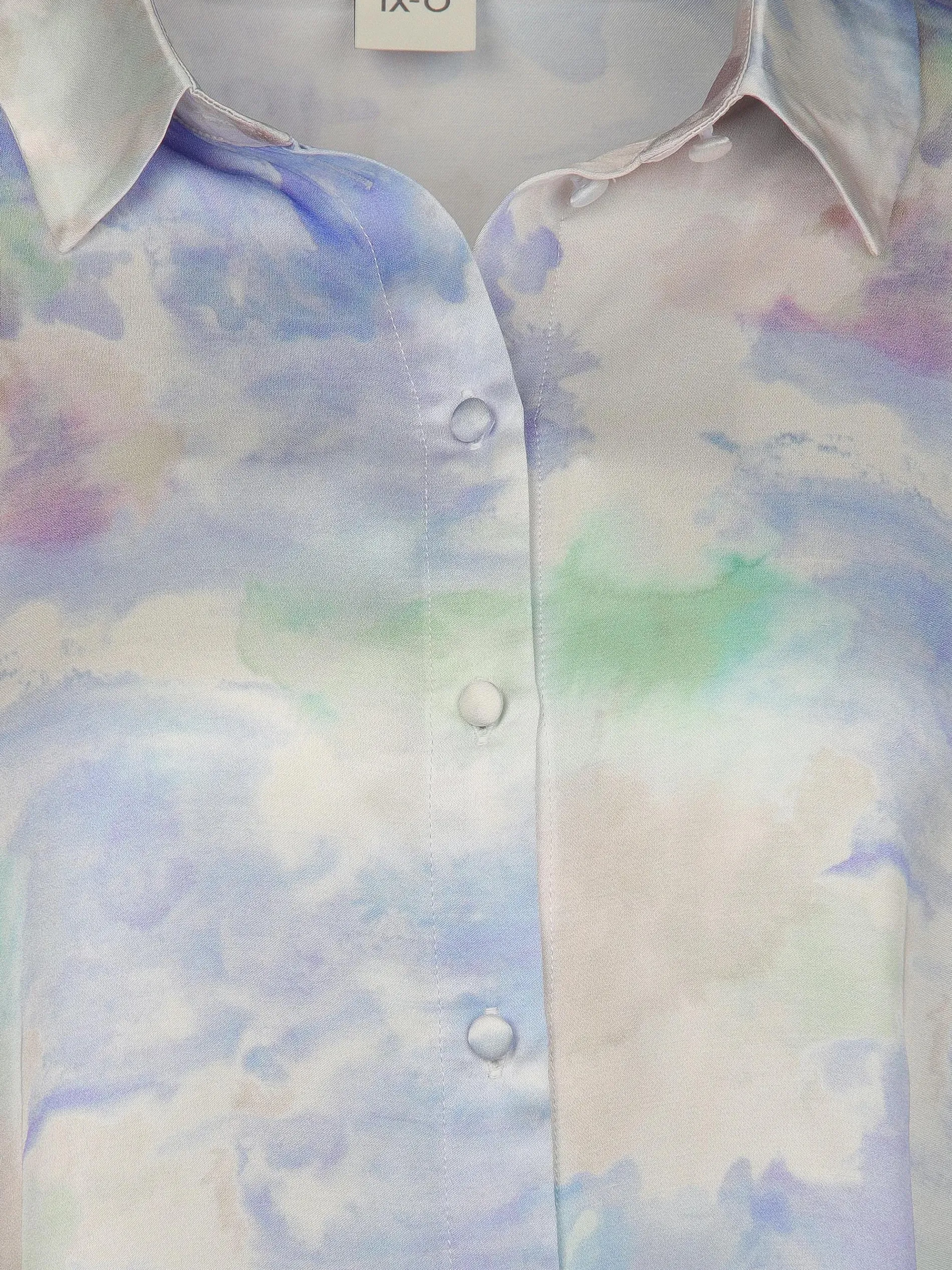 Damen Bluse in Aquarell-Optik