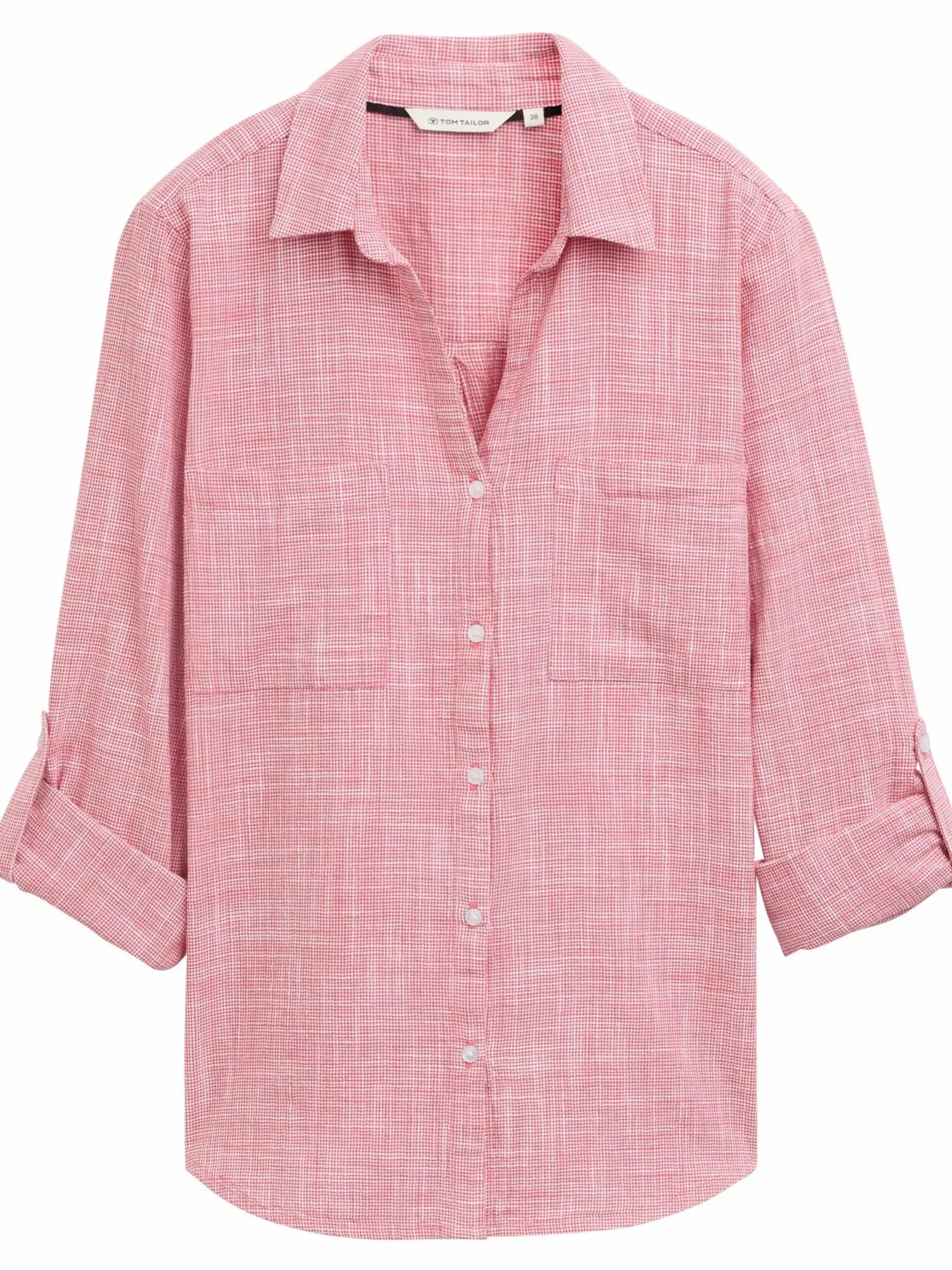 Damen Bluse in Leinenoptik