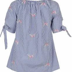 Damen Bluse mit Carmen Ausschnitt